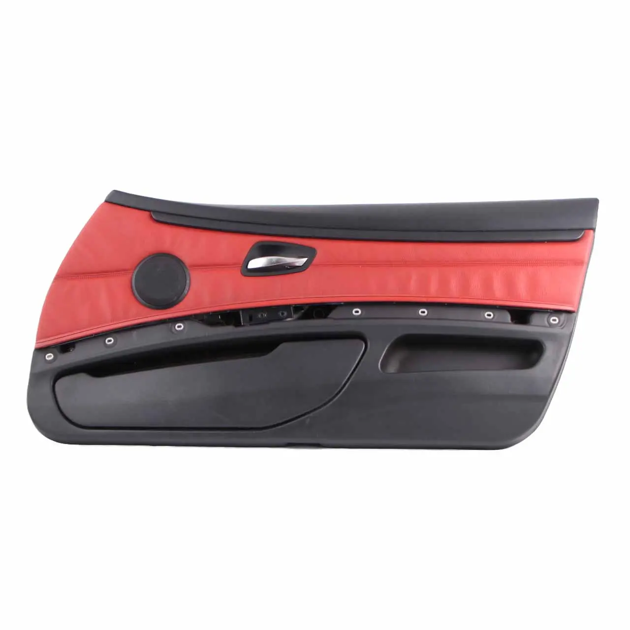 BMW E92 E93 Door Card Front Right O/S Cover Trim Panel Lining Red Leather