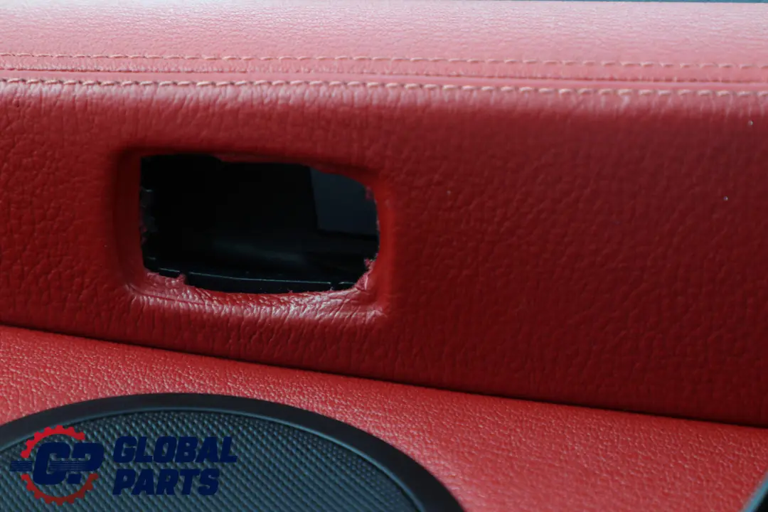 BMW Z4 Series E89 1 Front Left N/S Door Card Leather Cloth Trim Panel Red