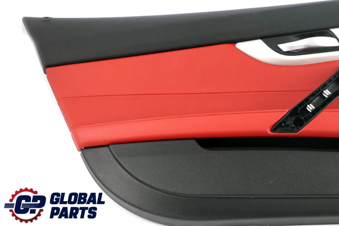 BMW Z4 Series E89 1 Front Left N/S Door Card Leather Cloth Trim Panel Red