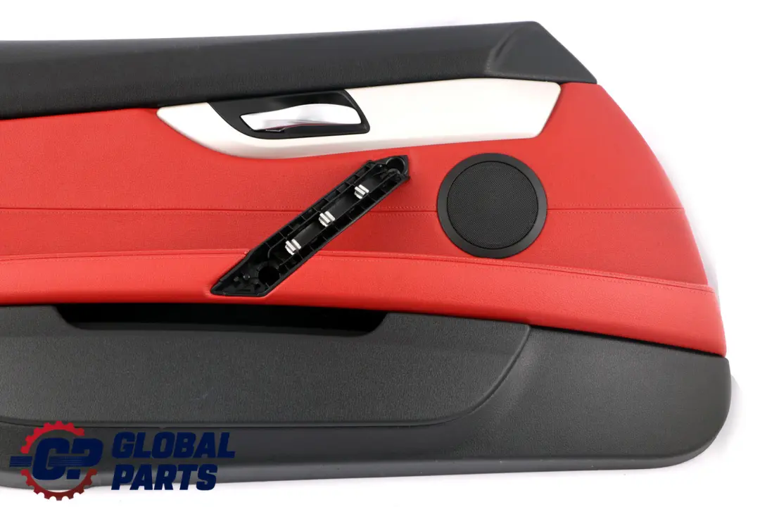 BMW Z4 Series E89 1 Front Left N/S Door Card Leather Cloth Trim Panel Red