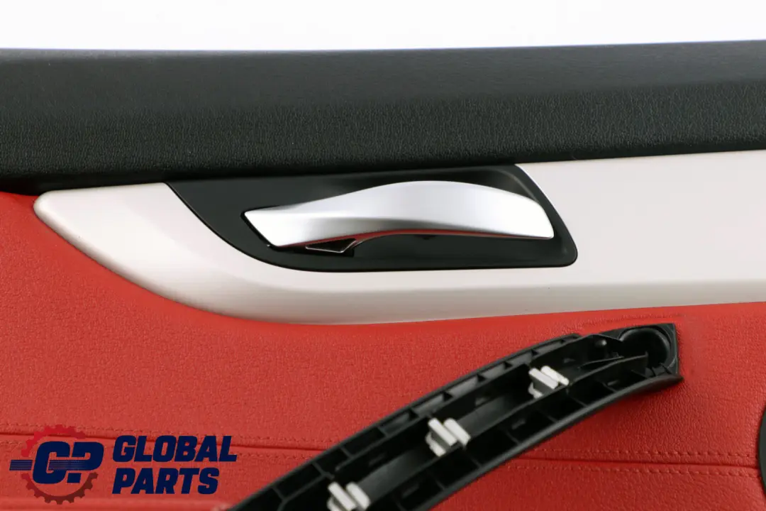 BMW Z4 Series E89 1 Front Left N/S Door Card Leather Cloth Trim Panel Red