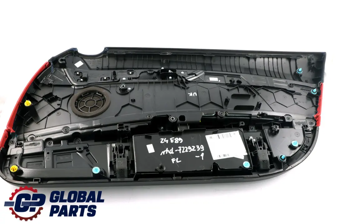 BMW Z4 Series E89 1 Front Left N/S Door Card Leather Cloth Trim Panel Red