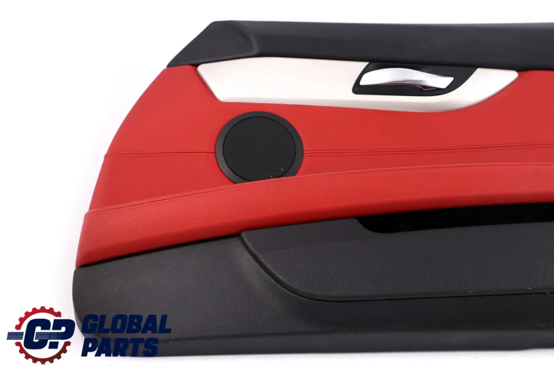 BMW Z4 Series E89 1 Front Right O/S Door Card Leather Cloth Trim Panel Red