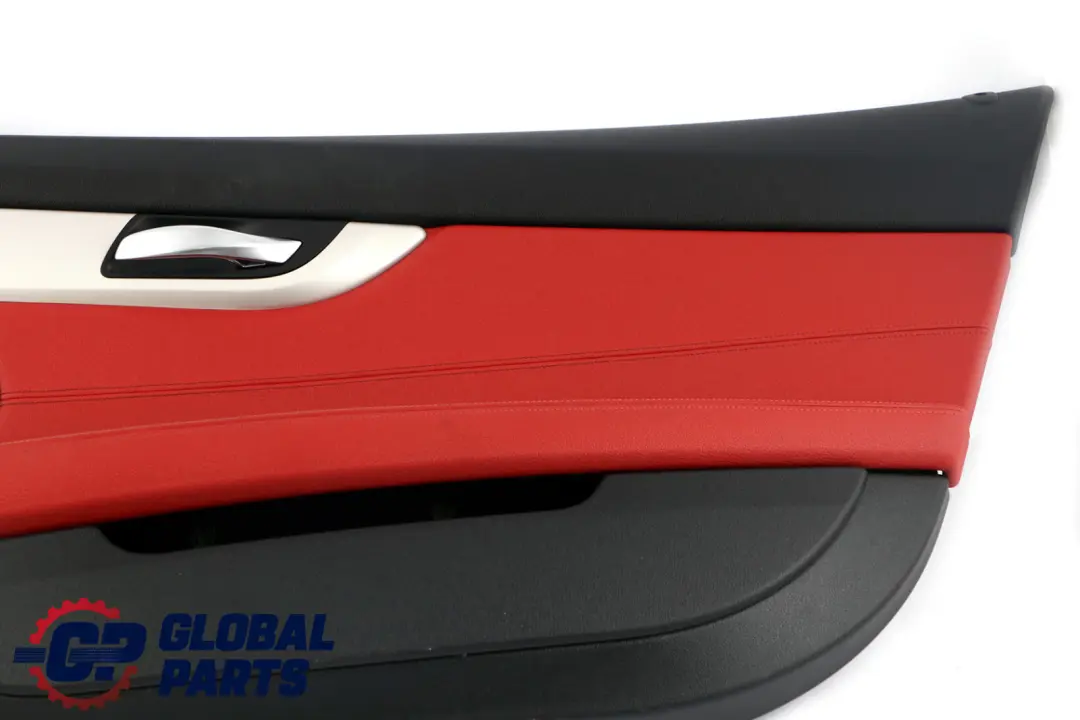 BMW Z4 Series E89 1 Front Right O/S Door Card Leather Cloth Trim Panel Red