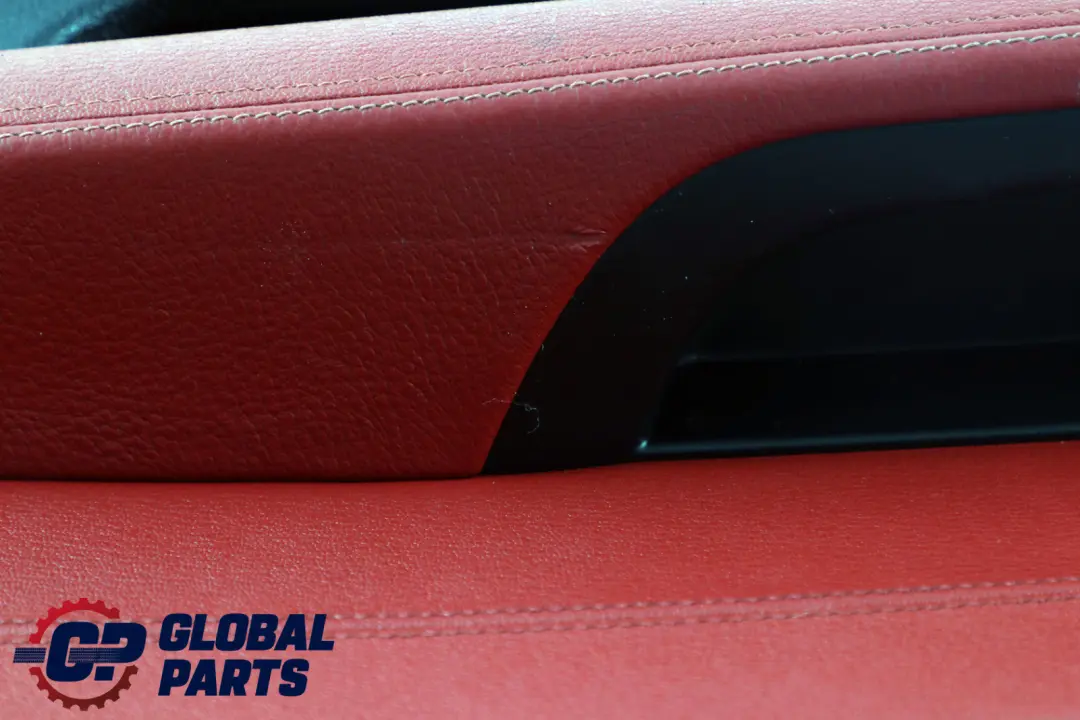 BMW Z4 Series E89 1 Front Right O/S Door Card Leather Cloth Trim Panel Red