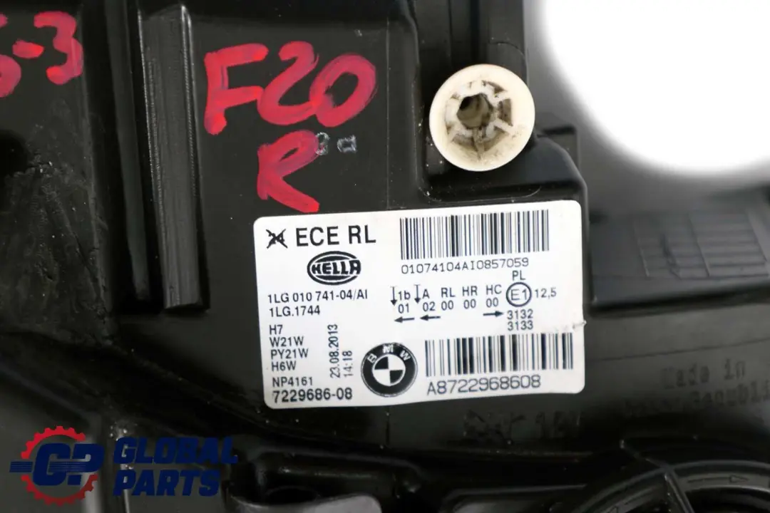 BMW 1 Series 3 F20 F21 Headlight Light Lamp Front Right O/S 7229686