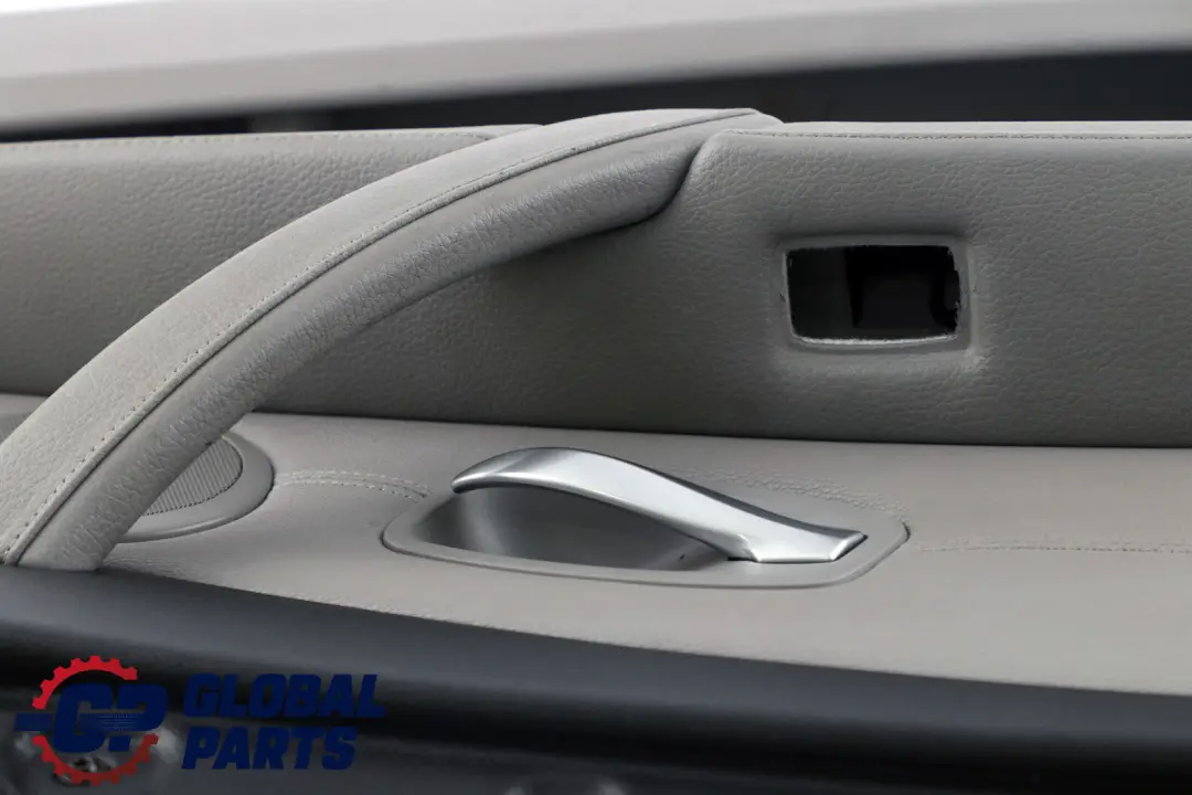 BMW 5 Series E60 E61 LCI Front Left N/S Door Card Trim Panel Grey Leather