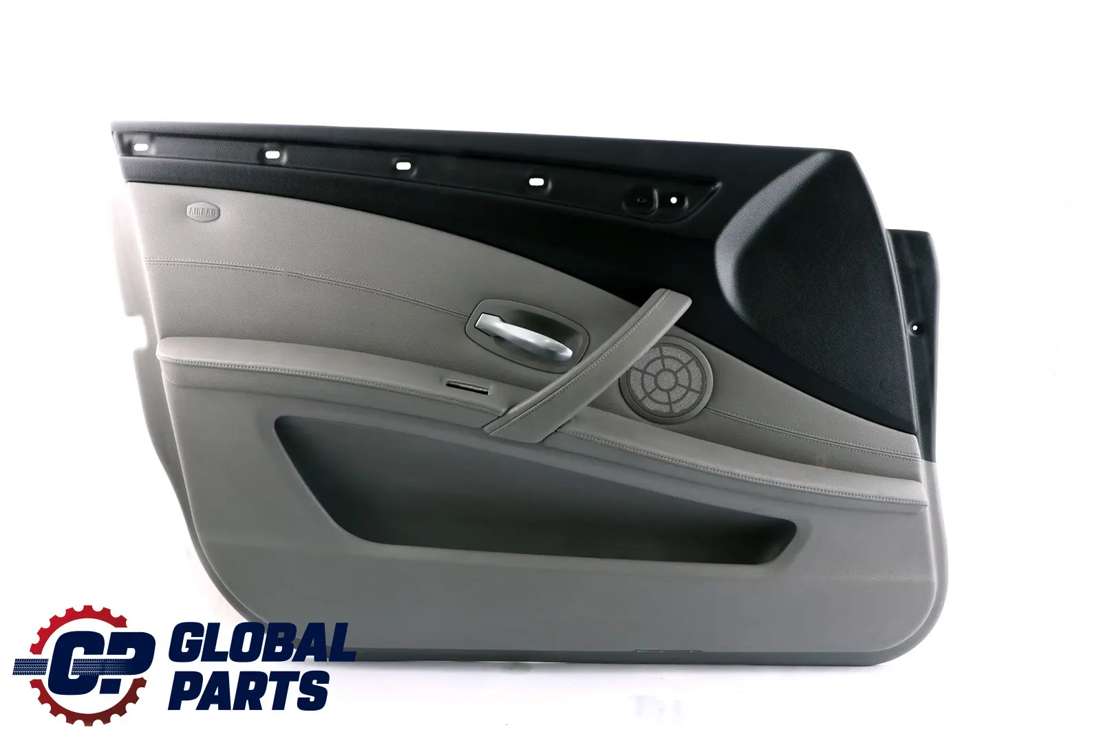 BMW 5 Series E60 E61 LCI Front Left N/S Door Card Trim Panel Grey Leather