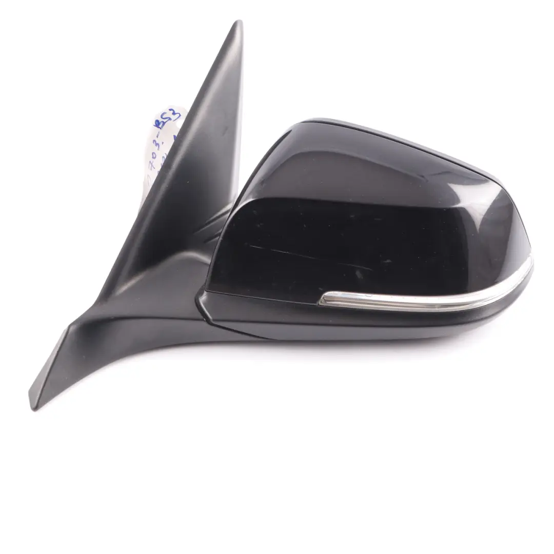 BMW F20 Wing Mirror Heated Door Left N/S Outside Black Sapphire Metallic 475