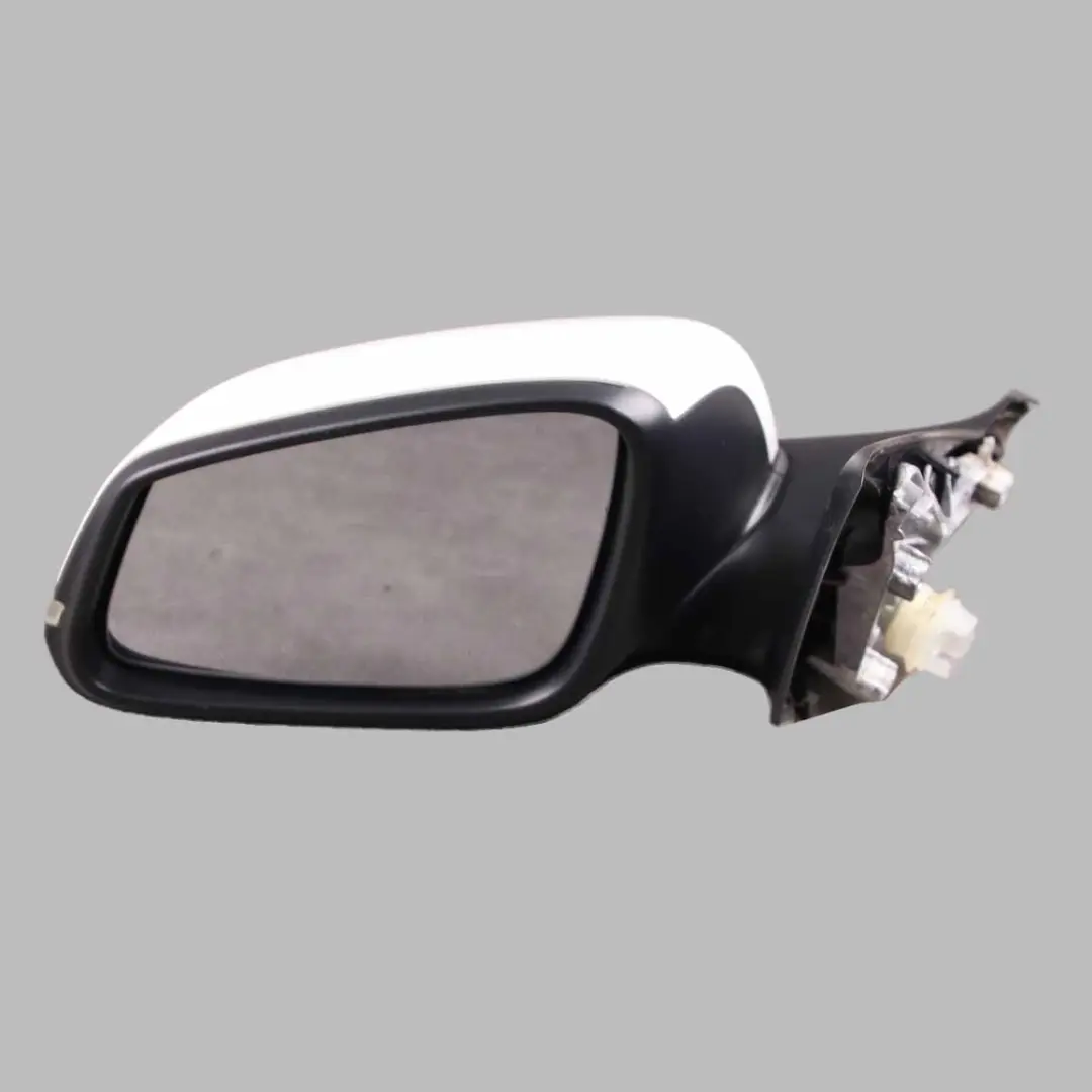 BMW F20 Wing Mirror Heated Door Left N/S Outside 6 Pin Mineral White - A96