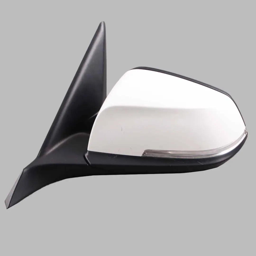 BMW F20 Wing Mirror Heated Door Left N/S Outside 6 Pin Mineral White - A96