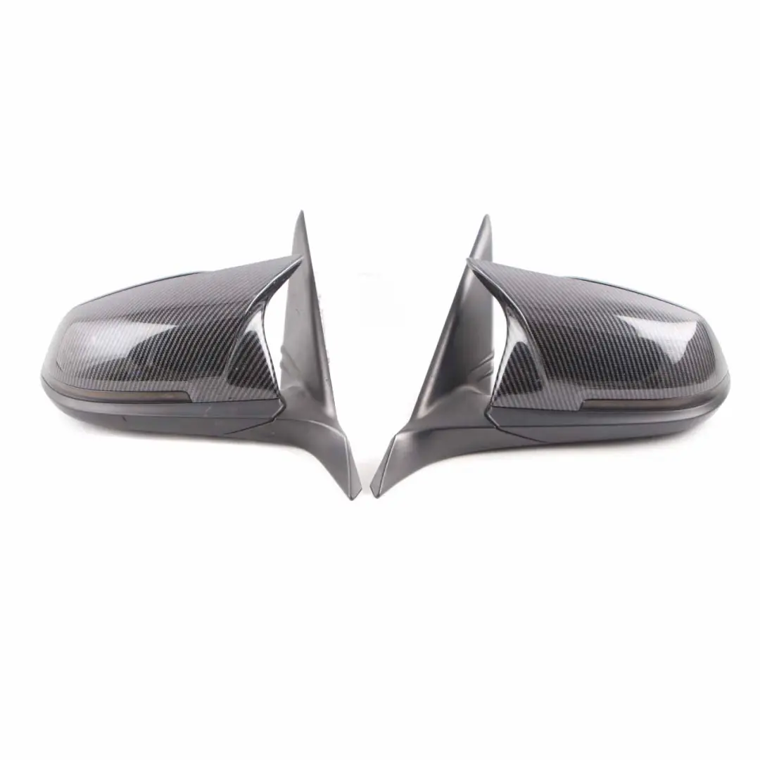 BMW F20 Wing Mirror Heated Auto Dip Carbon Look Left Right N/O/S Set 5 Pins