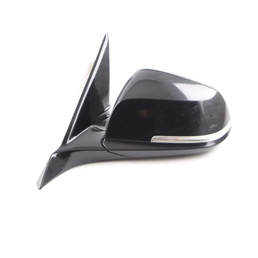 BMW F20 Links Wing Mirror N/S High Gloss Auto Dip Black Sapphire - 475