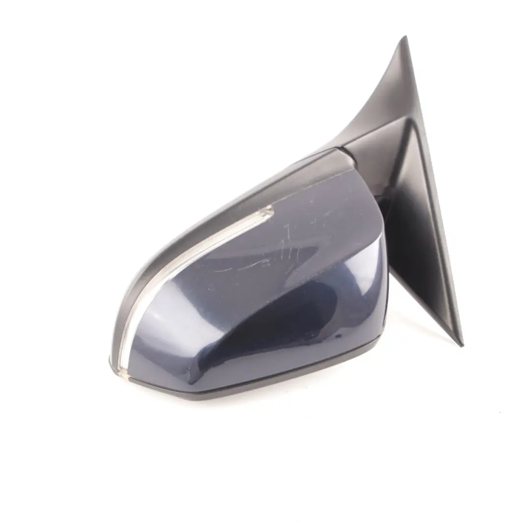 BMW 3 Series F30 F31 Heated Left Wing Mirror N/S Imperial Blau Brillant A89