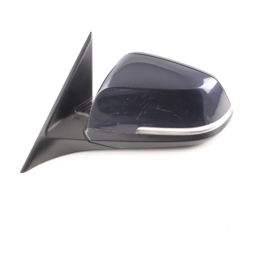 BMW 3 Series F30 F31 Heated Left Wing Mirror N/S Imperial Blau Brillant A89