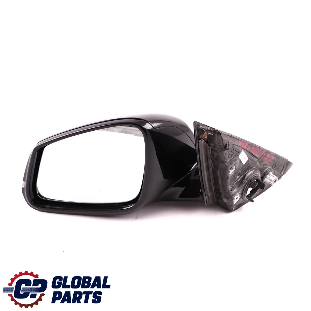 BMW 3 Series F30 F31 M Sport High Gloss Heated Left Wing Mirror N/S Black