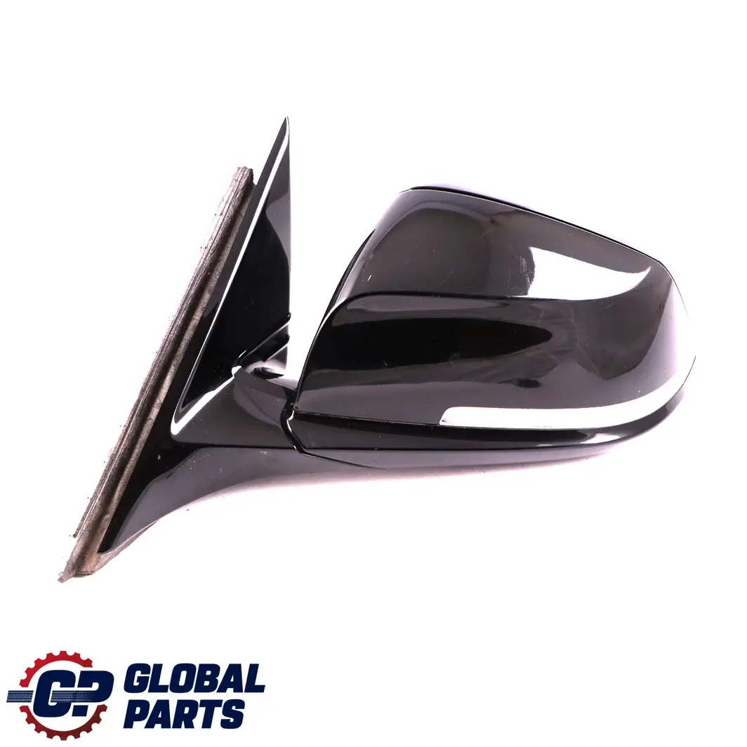 BMW 3 Series F30 F31 M Sport High Gloss Heated Left Wing Mirror N/S Black