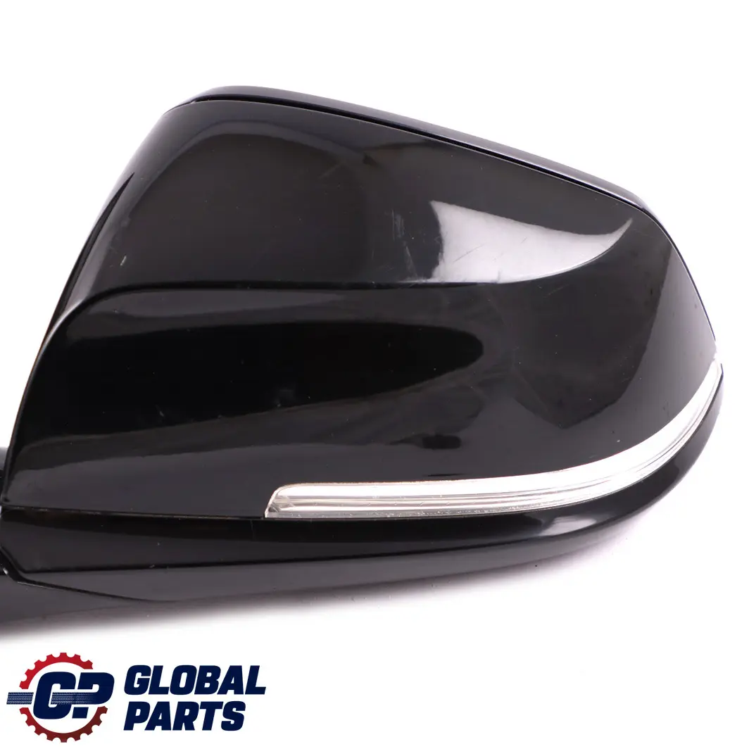 BMW 3 Series F30 F31 M Sport High Gloss Heated Left Wing Mirror N/S Black