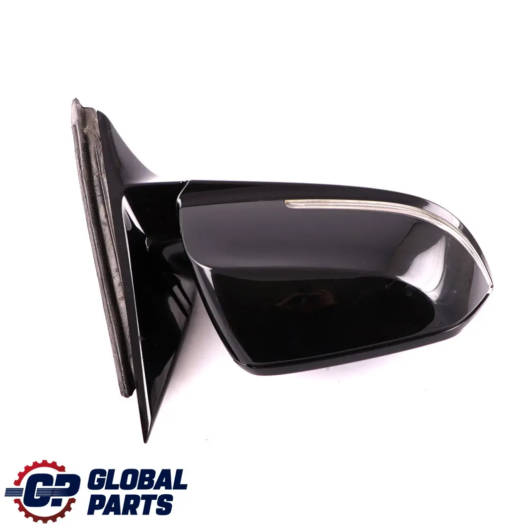 BMW 3 Series F30 F31 M Sport High Gloss Heated Right Wing Mirror O/S Black