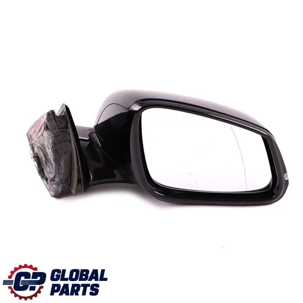 BMW 3 Series F30 F31 M Sport High Gloss Heated Right Wing Mirror O/S Black