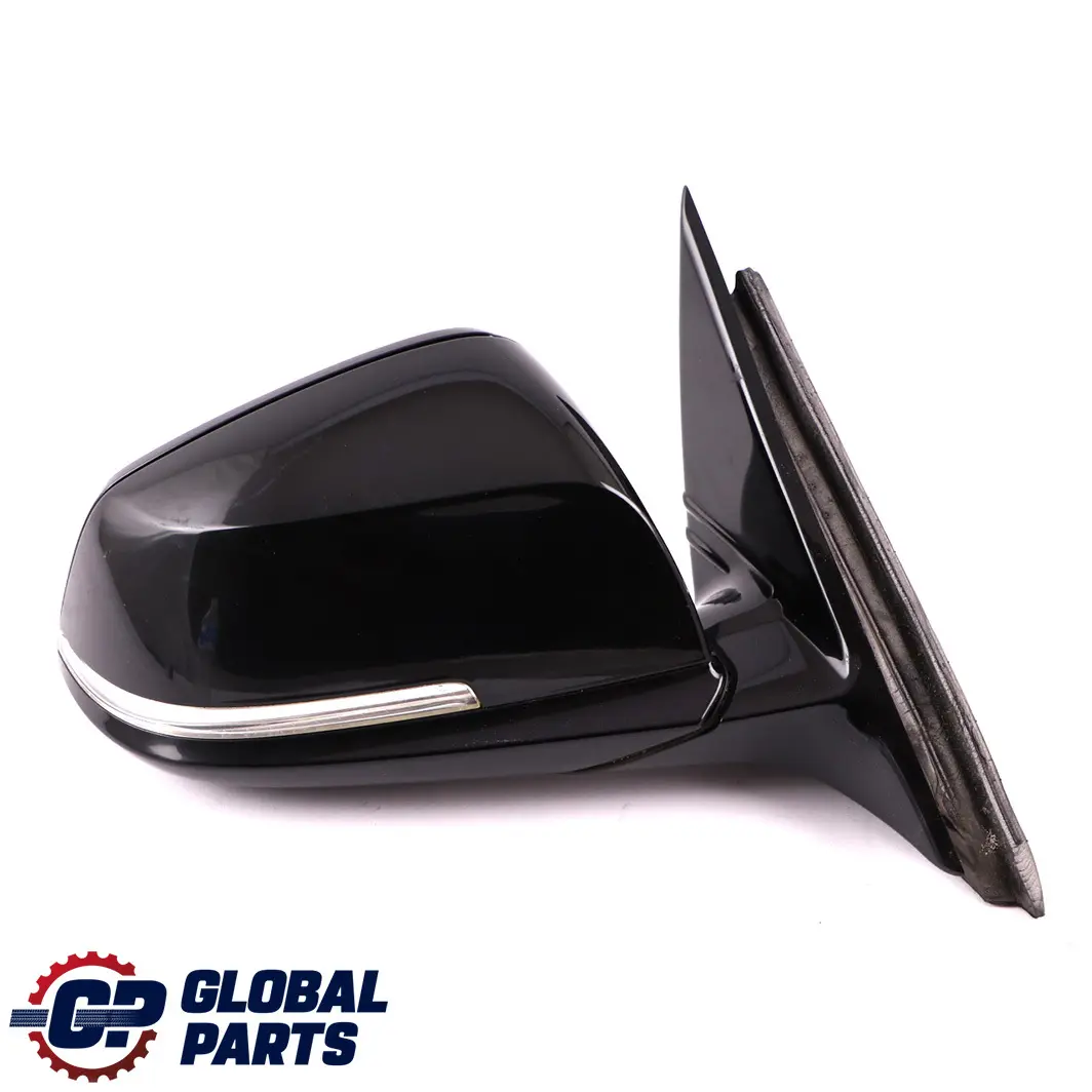 BMW 3 Series F30 F31 M Sport High Gloss Heated Right Wing Mirror O/S Black