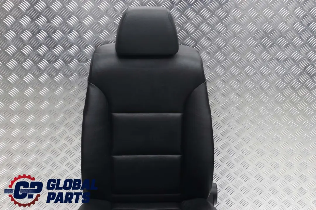 BMW 5 Series E60 E61 Black Leather Front Left N/S Seat Passenger Side