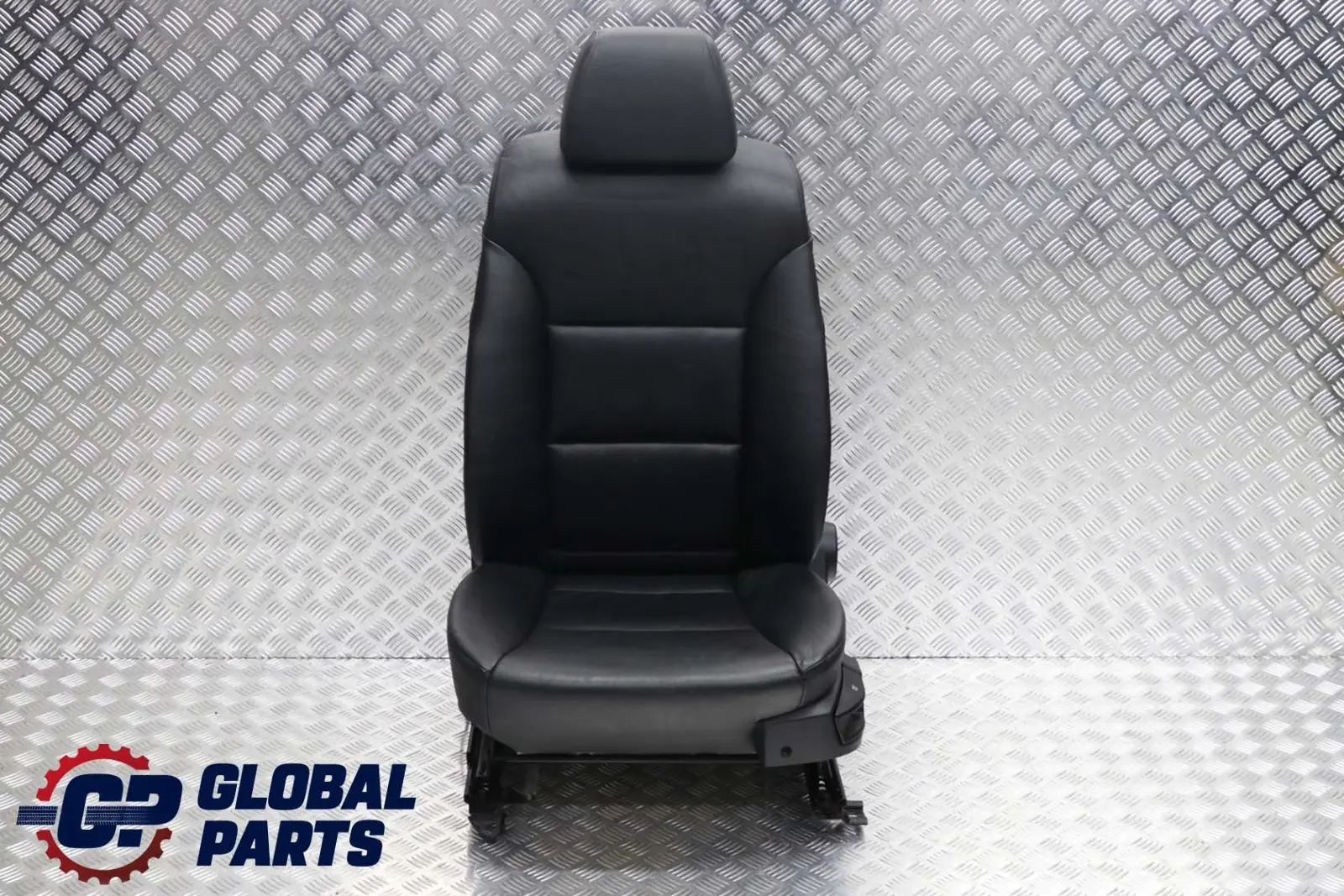 BMW 5 Series E60 E61 Black Leather Front Left N/S Seat Passenger Side