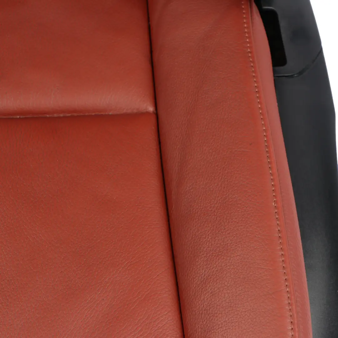 BMW E90 E91 LCI Front Left N/S Seat Heated Leather Red Brown Memory