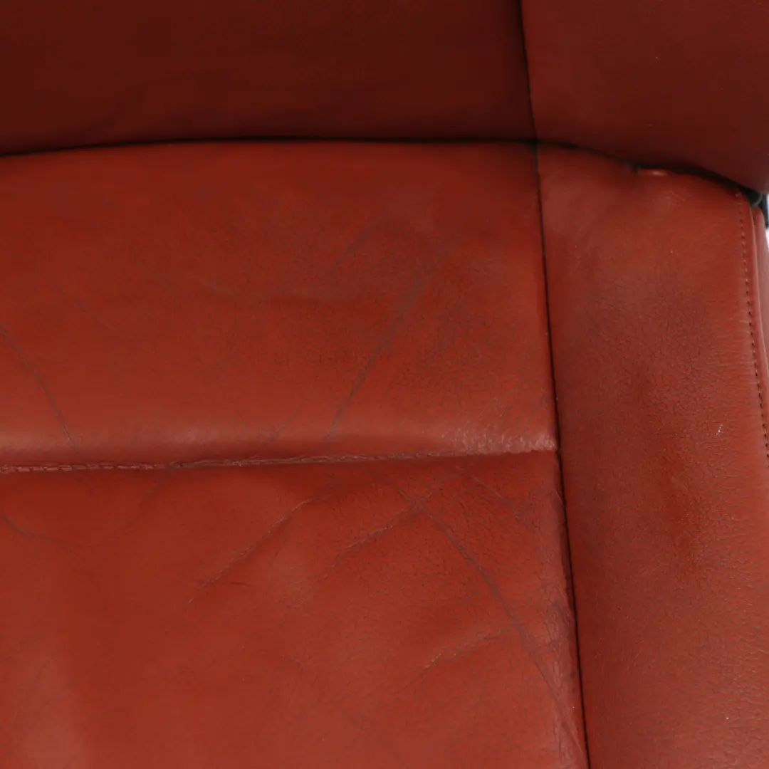 BMW E90 E91 LCI Front Right O/S Seat Heated Leather Red Brown Memory