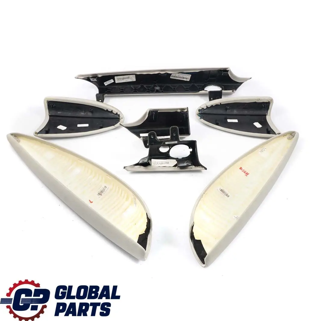 MINI Clubman R55 LCI Dashboard Dash Armrest Lower Trim Cover Set Satellite Grey