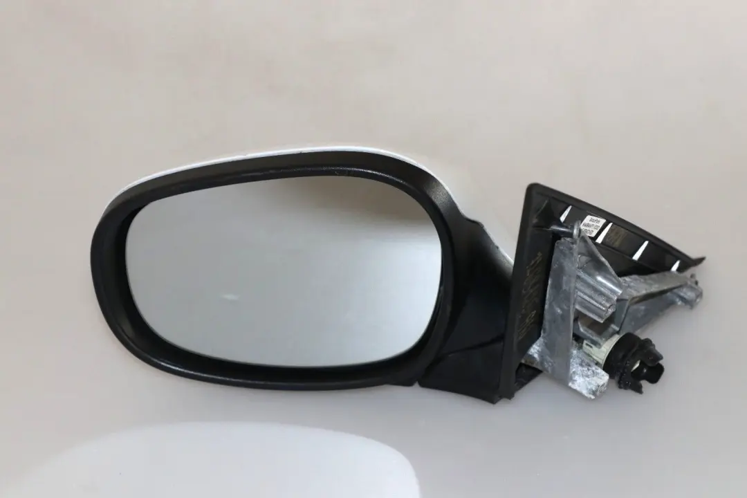 BMW 1 Series E87 LCI Heated Left Passenger Wing Mirror N/S Alpinweiss White 300