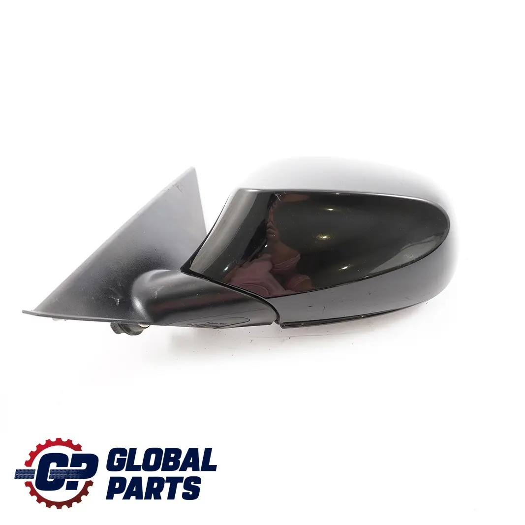 BMW 1 Series E87 LCI Heated Outside Left Wing Mirror N/S Schwarz 2 Black 668