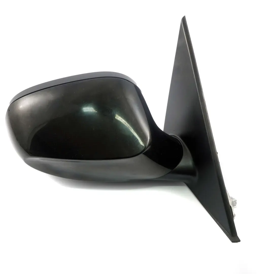 BMW 1 Series 2 E87 LCI Outside Right Heated Wing Mirror O/S Schwarz 2 Black 668