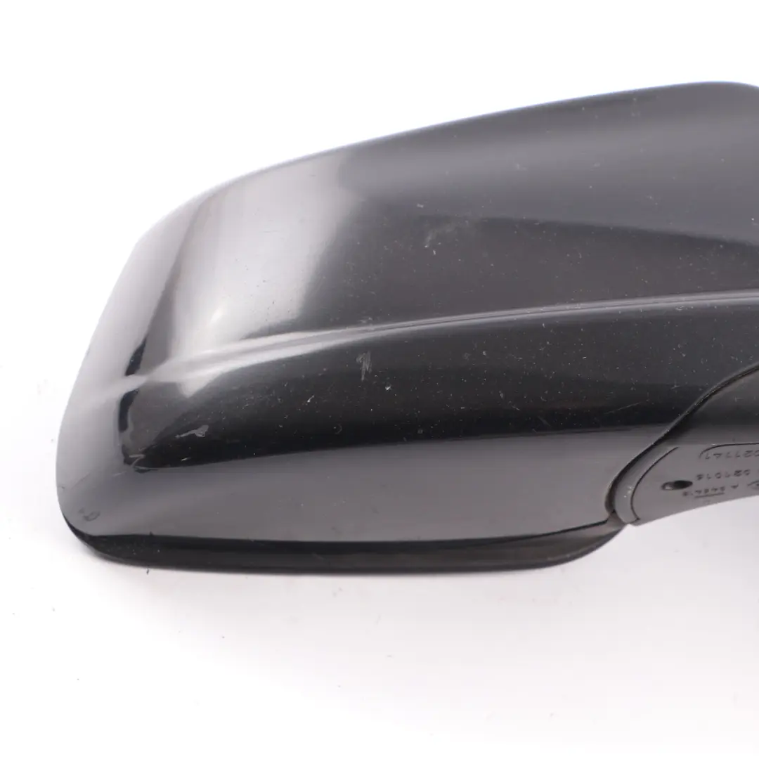 Wing Mirror BMW F10 F11 Heated Door Right O/S Black Sapphire Metallic - 475