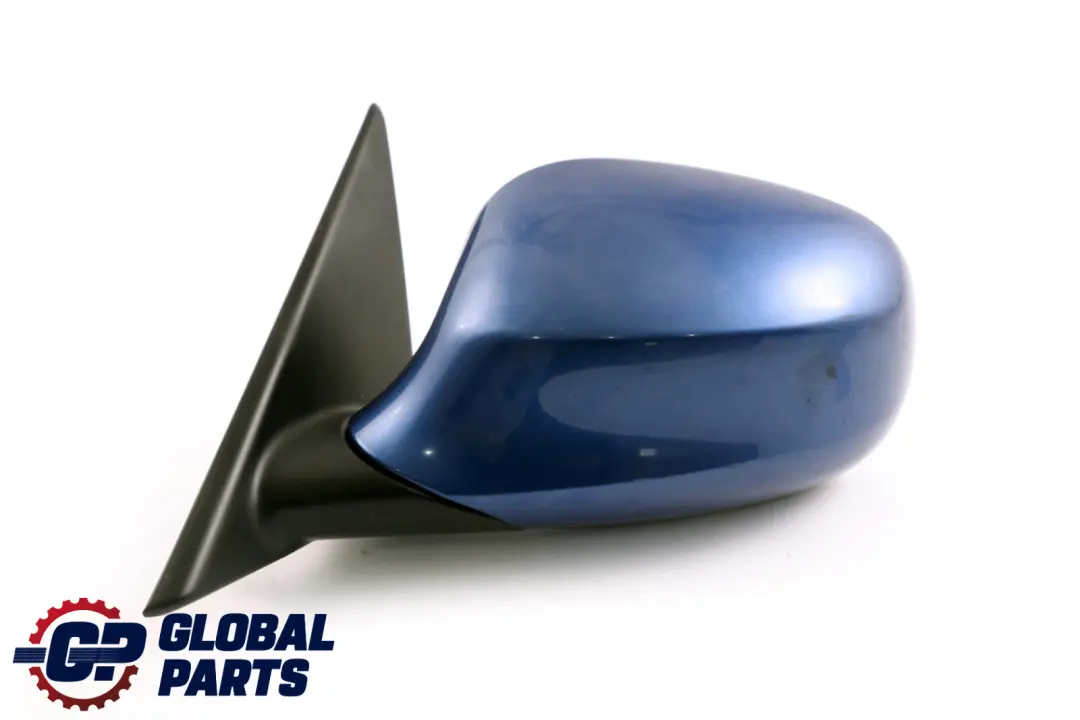 BMW 3 Series 1 E90 E91 LCI Heated Left Wing Mirror N/S Montegoblau Blue A51