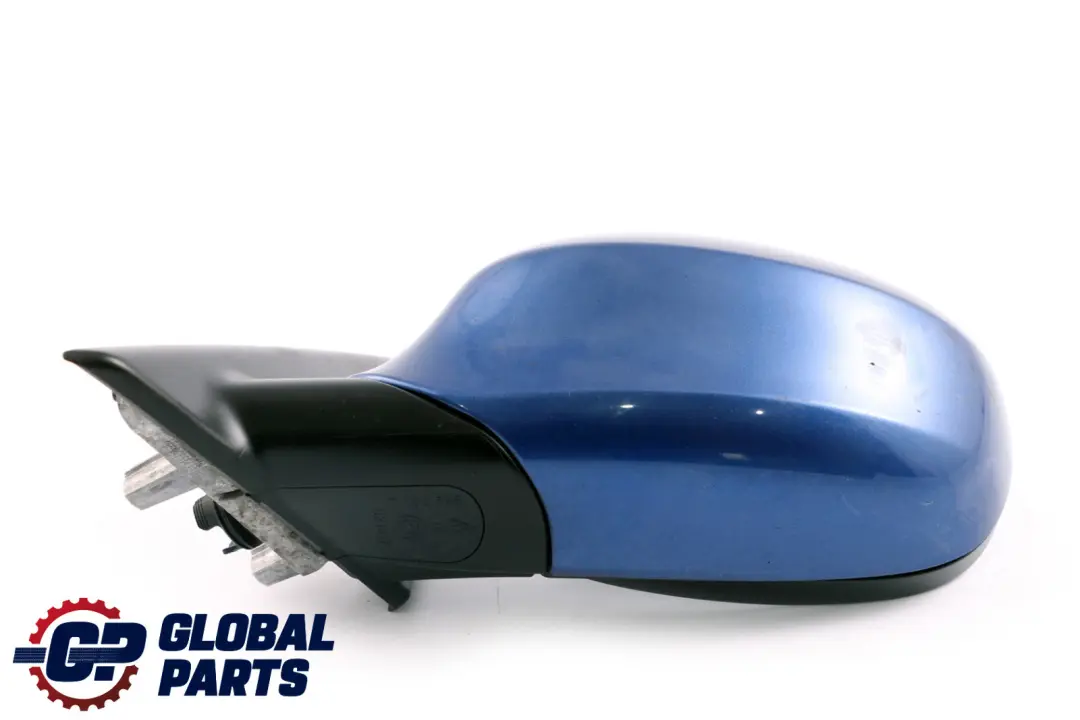 BMW 3 Series 1 E90 E91 LCI Heated Left Wing Mirror N/S Montegoblau Blue A51