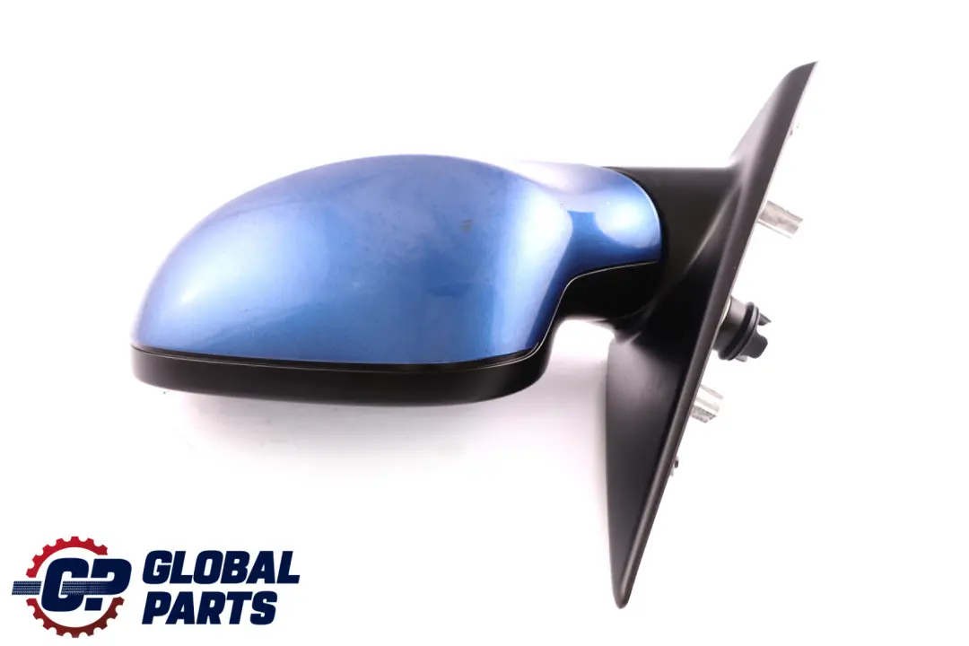 BMW 3 Series 2 E90 E91 LCI Heated Left Wing Mirror N/S Montegoblau Blue A51