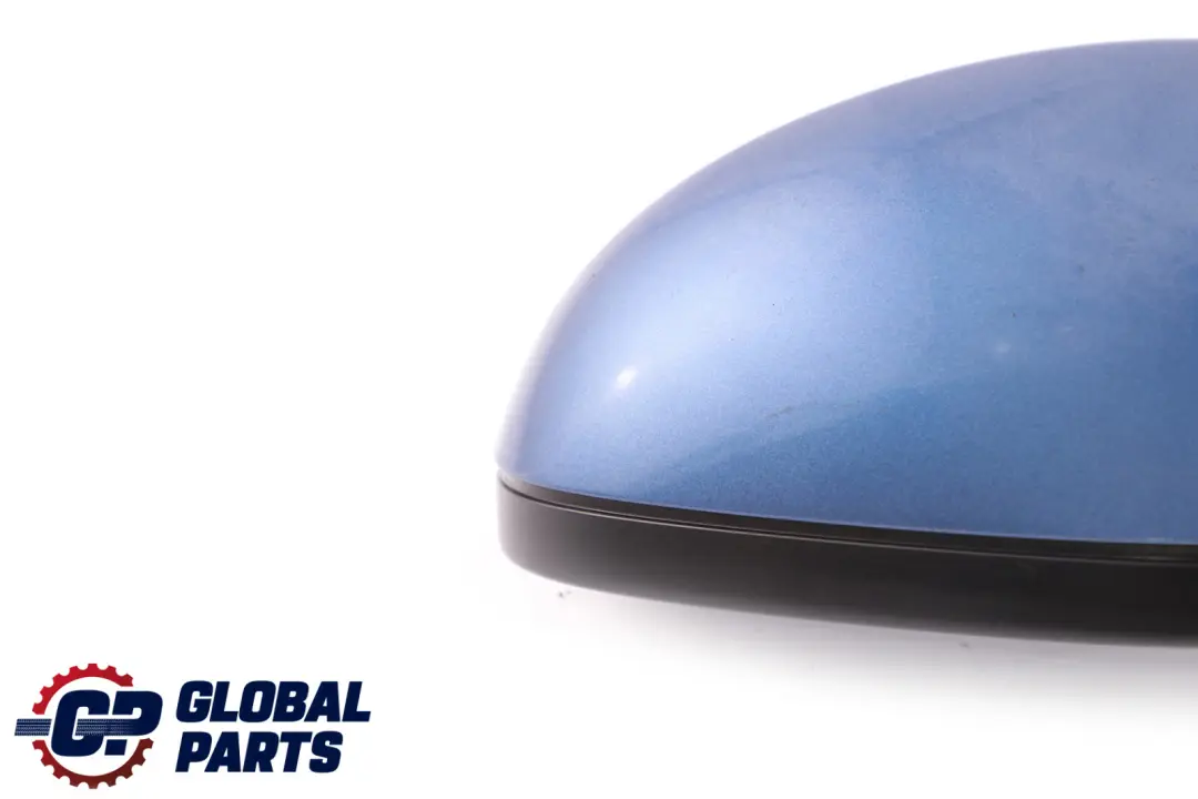 BMW 3 Series 2 E90 E91 LCI Heated Left Wing Mirror N/S Montegoblau Blue A51