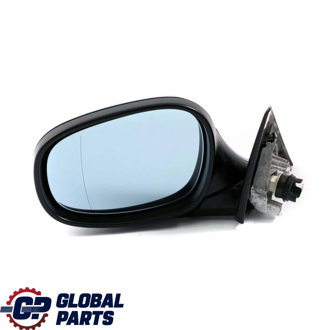 BMW 3 Series 2 E90 E91 LCI Heated Left Wing Mirror N/S Blue Water Metallic