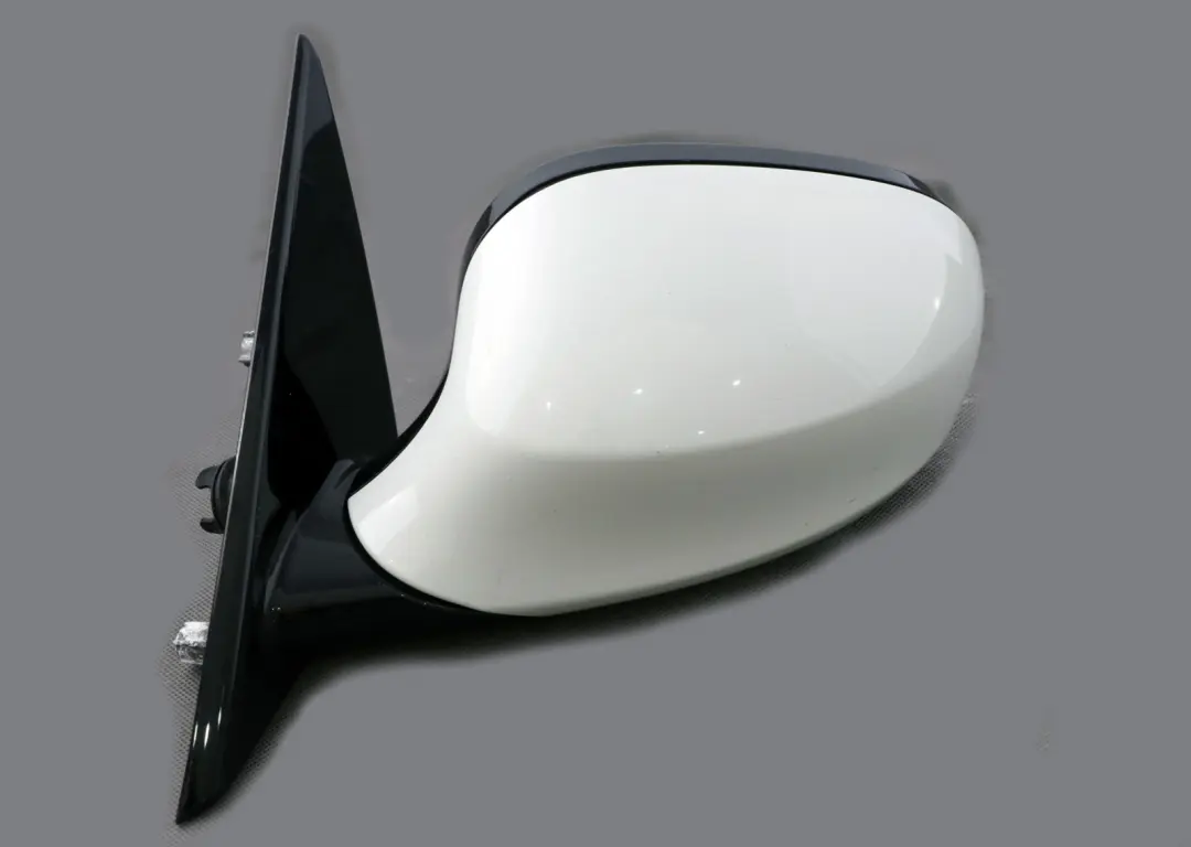 BMW 3 Series 1 E90 LCI M Sport High Gloss Left Wing Mirror N/S Alpinweiss White