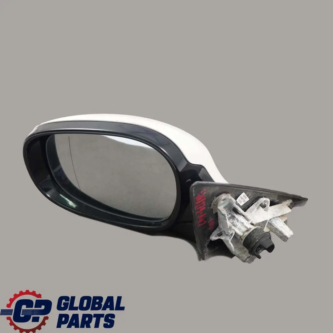 BMW 3 Series 2 E90 LCI M Sport High Gloss Left Wing Mirror N/S Alpinweiss White