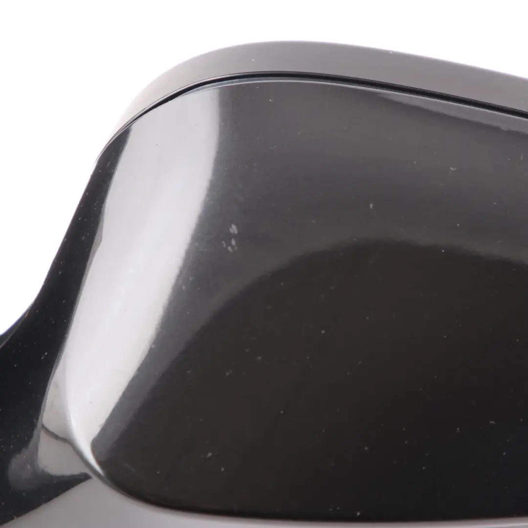 Wing Mirror BMW E81 E82 E88 Left Door N/S Black Sapphire Metallic - 475 3 Pins