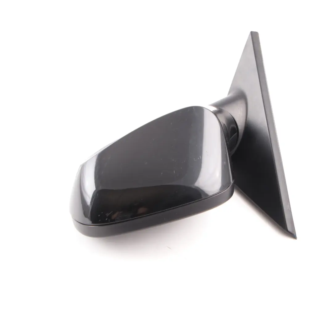 Wing Mirror BMW E81 E82 E88 Heated Left Door N/S Black Sapphire Metallic - 475