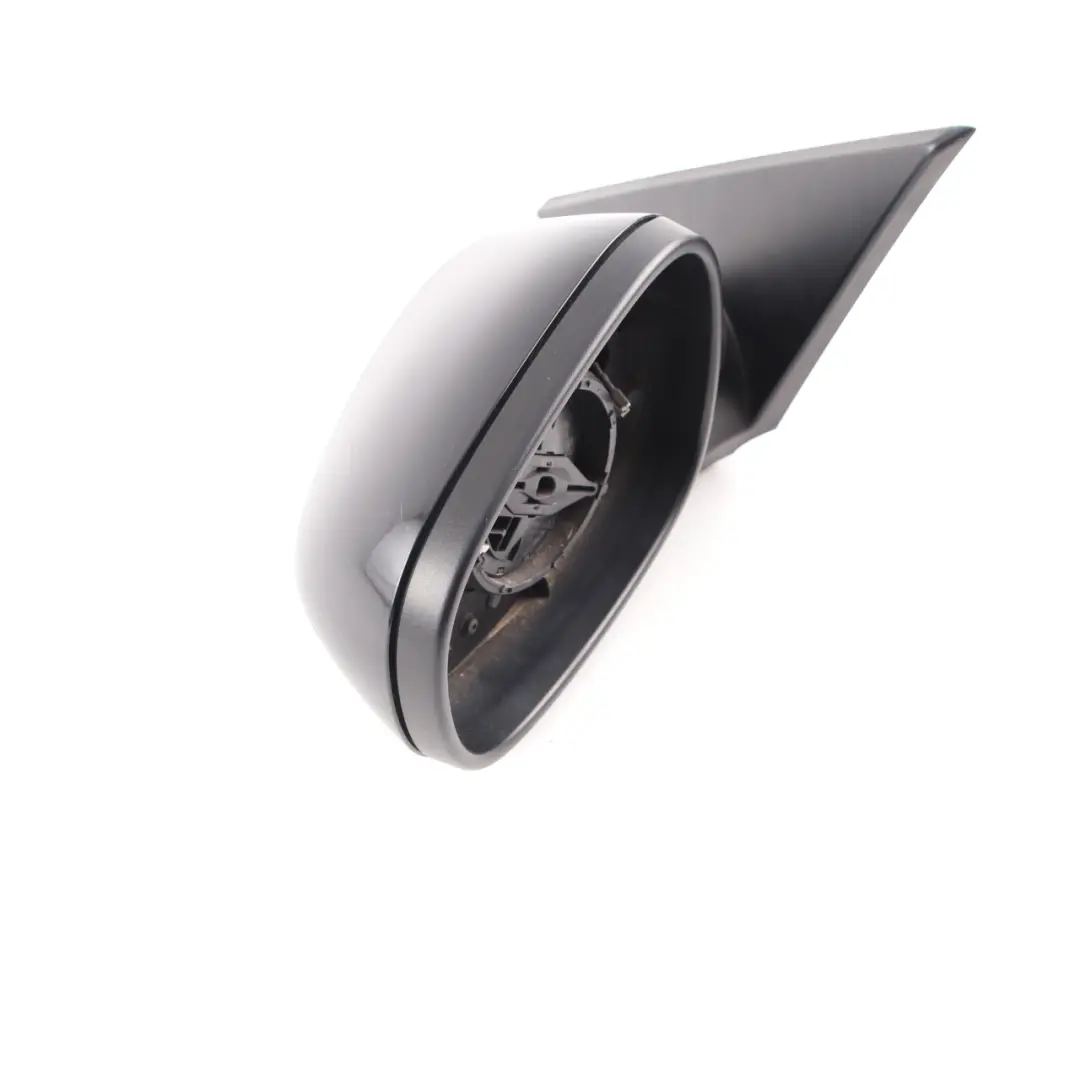 Wing Mirror BMW E81 E82 E88 Heated Left Door N/S Black Sapphire Metallic - 475