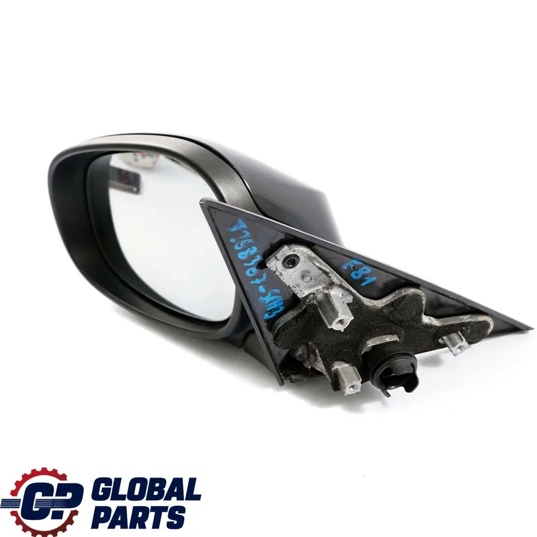 BMW 1 Series 3 E81 E82 E88 Outside Left Wing Mirror N/S Schwarz 2 Black 668