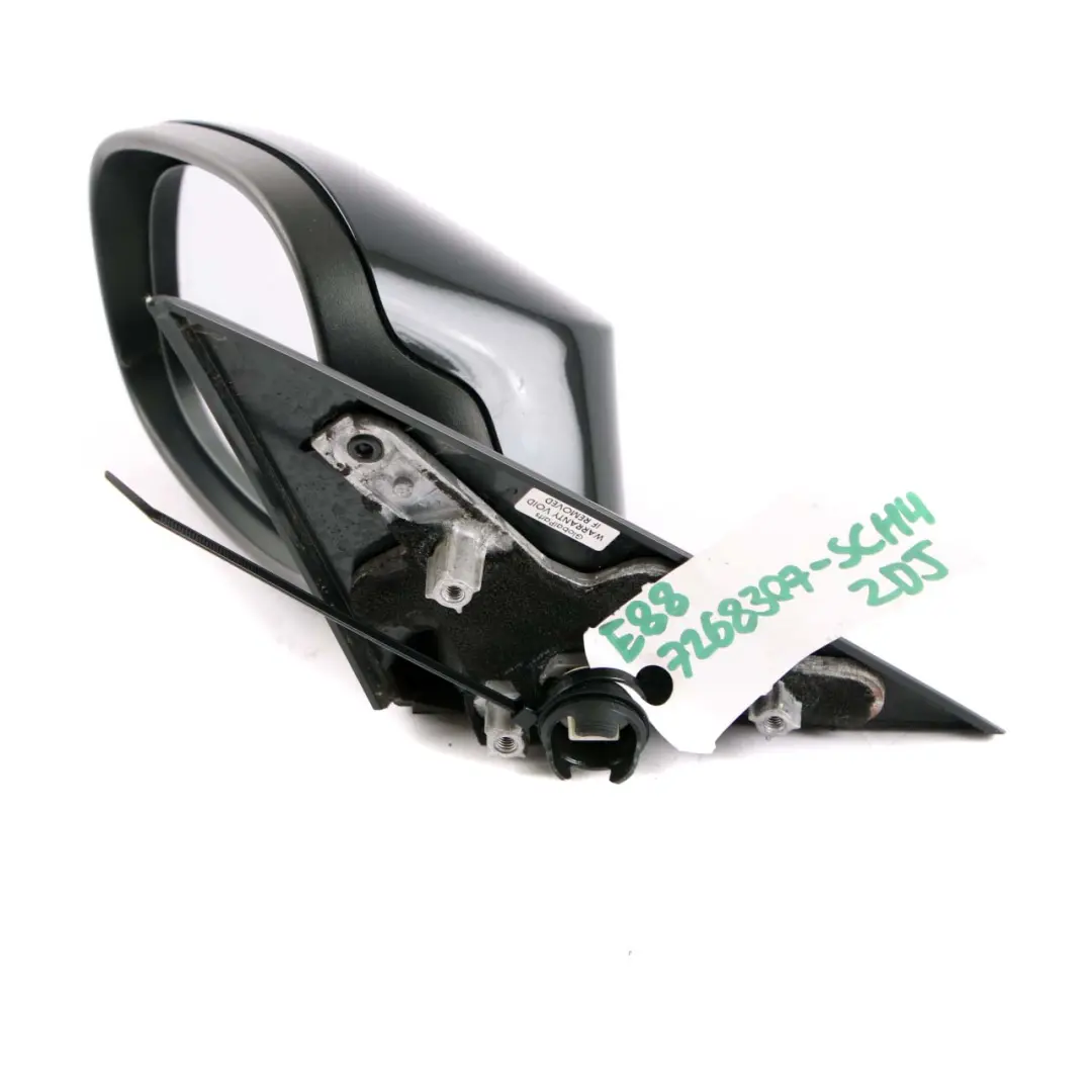 Door Wing Mirror BMW E81 E82 E88 4 Heated Left N/S Schwarz 2 Black 668