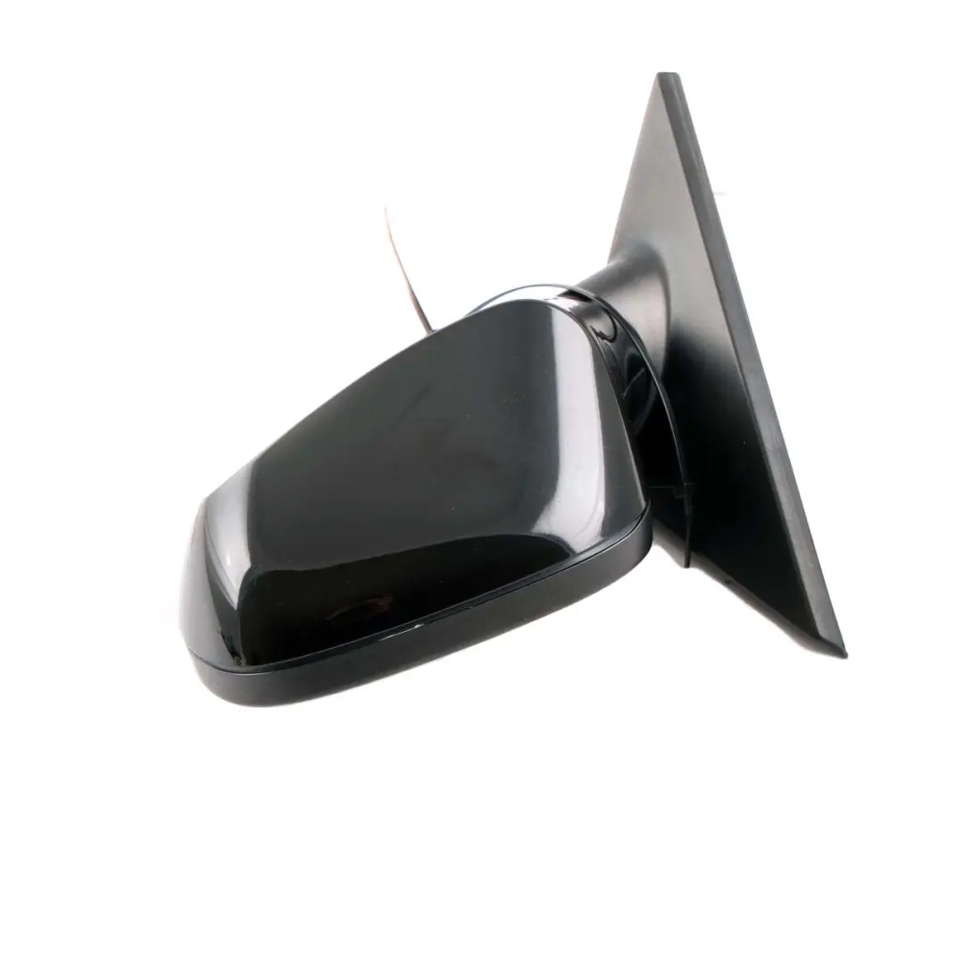 Wing Mirror BMW E81 E82 E88 5 Outside Left N/S Door Schwarz 2 Black 668