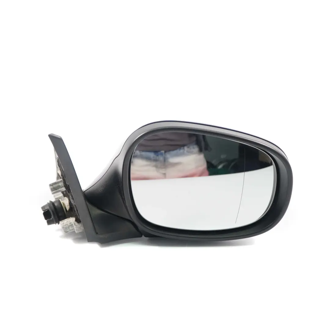 Wing Mirror BMW E81 E82 E88 Door Right O/S Heated Tiefseeblau Deep Sea Blue A76