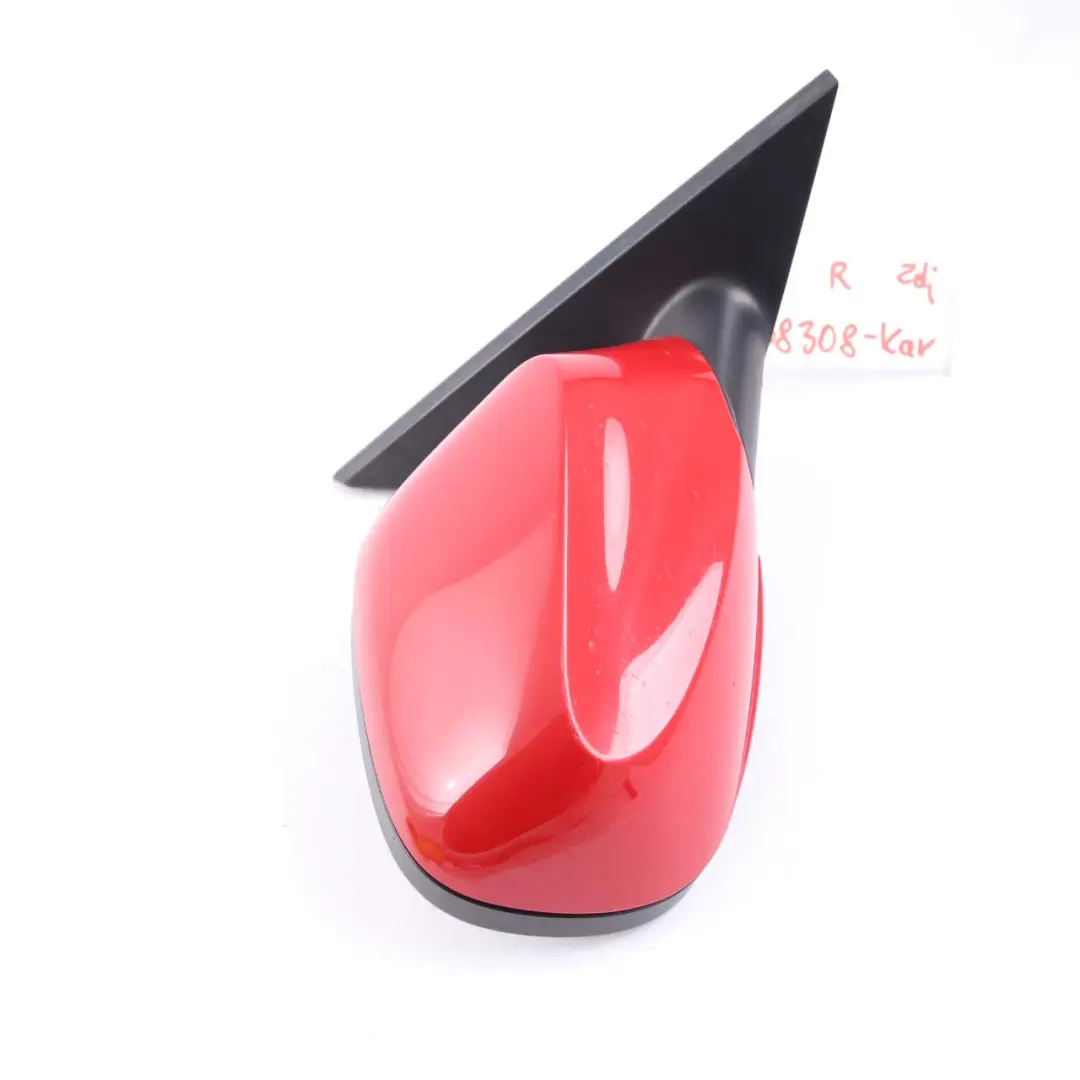 Wing Mirror Door BMW E81 E82 E88 4 Heated Right O/S Karmesinrot Crimson Red A61