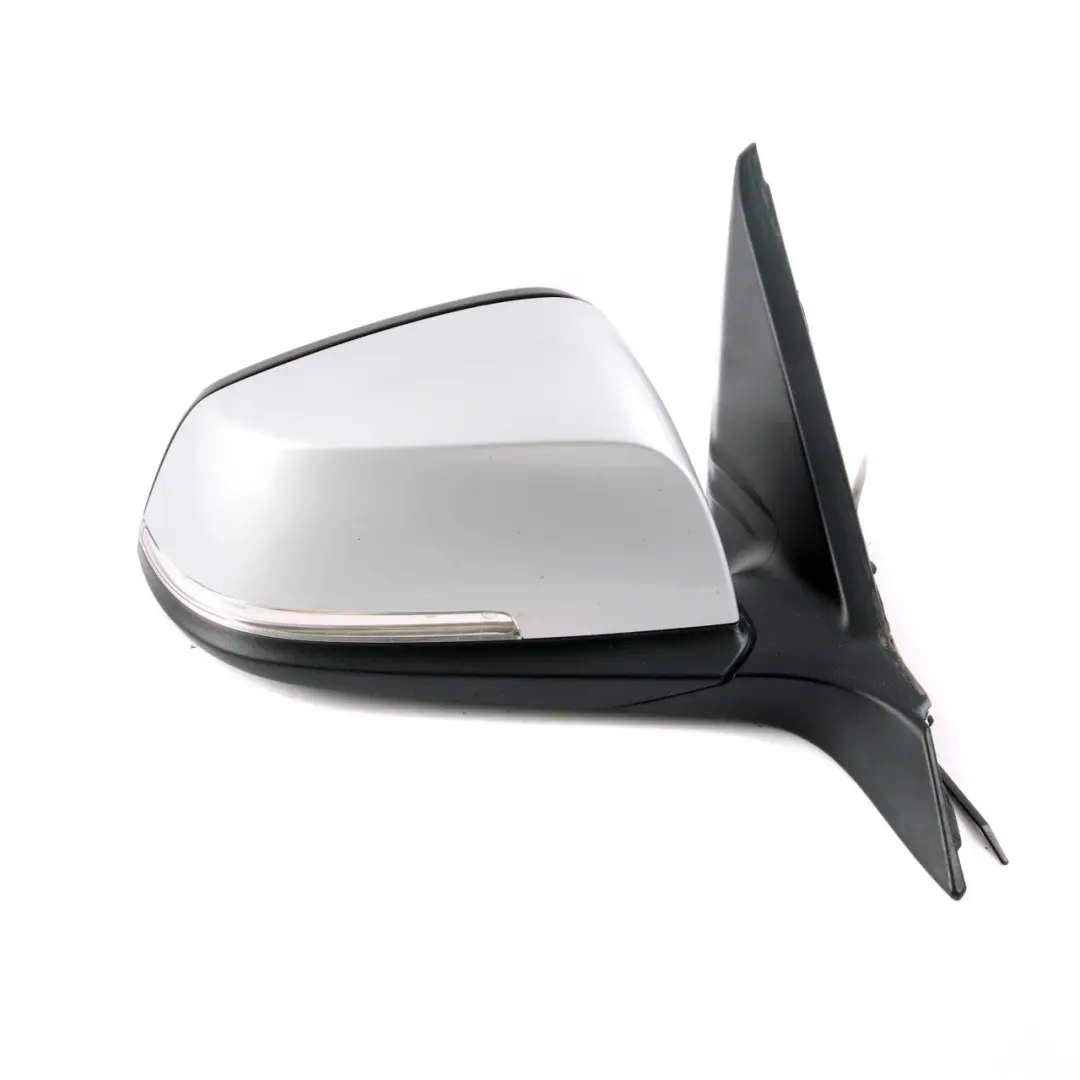 Wing Mirror BMW F21 F22 Door Right Power Fold O/S Auto Dip Glacier Silber Silver